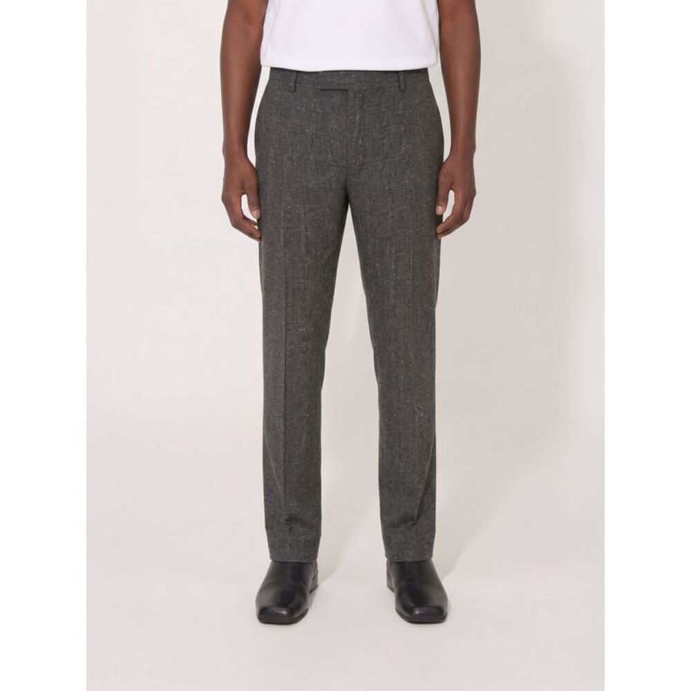 Mcqueen Men Prince Of Wales Wool Tailored Trousers Mcqueen